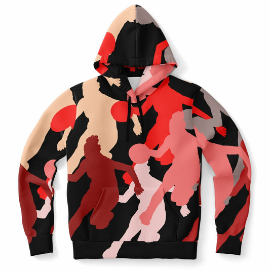 "Get Em" Women's Basketball Athletic Hoodie - Black
