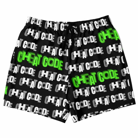 Duntalk "Cheat Code" Custom Basketball Mid-Shorts - Black Subliminator
