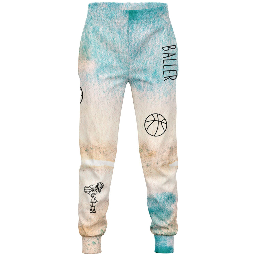 Duntalk "Doodle" Basketball Youth Jogger - Blue Subliminator