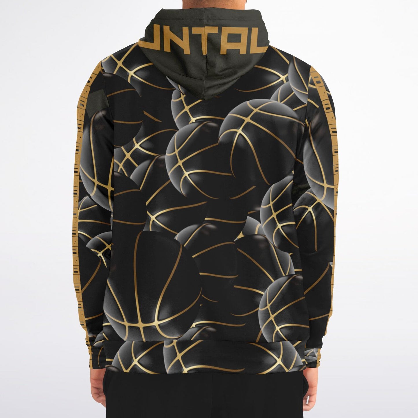 Duntalk "Black Top" Basketball Zip-up Hoodie Subliminator