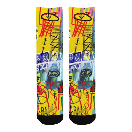 "Hoop Dreams" Basketball Adult Socks