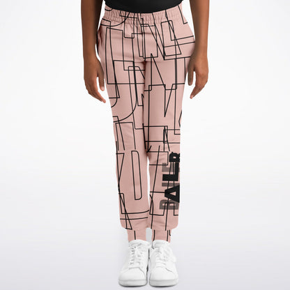 Duntalk "Gridlock" Youth Jogger - Pink Subliminator