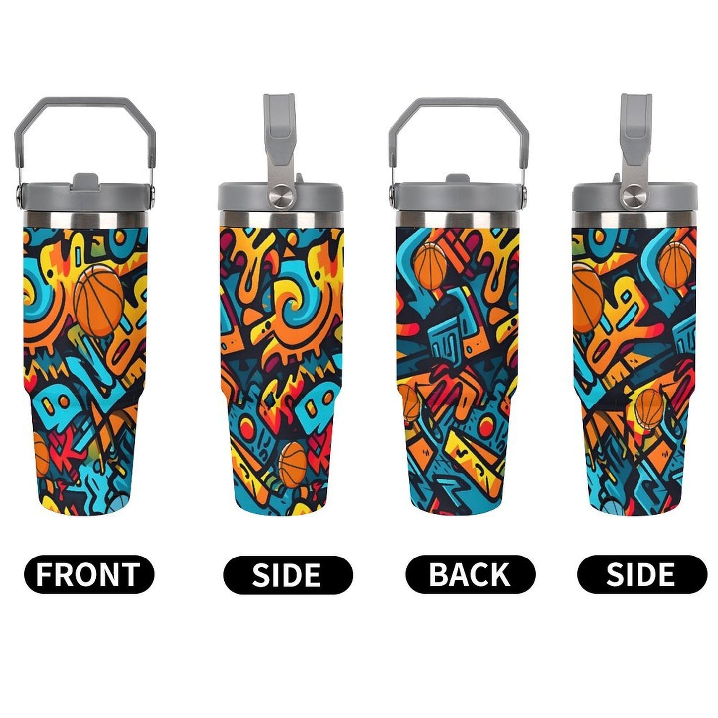 Graffiti Tumbler - Orange