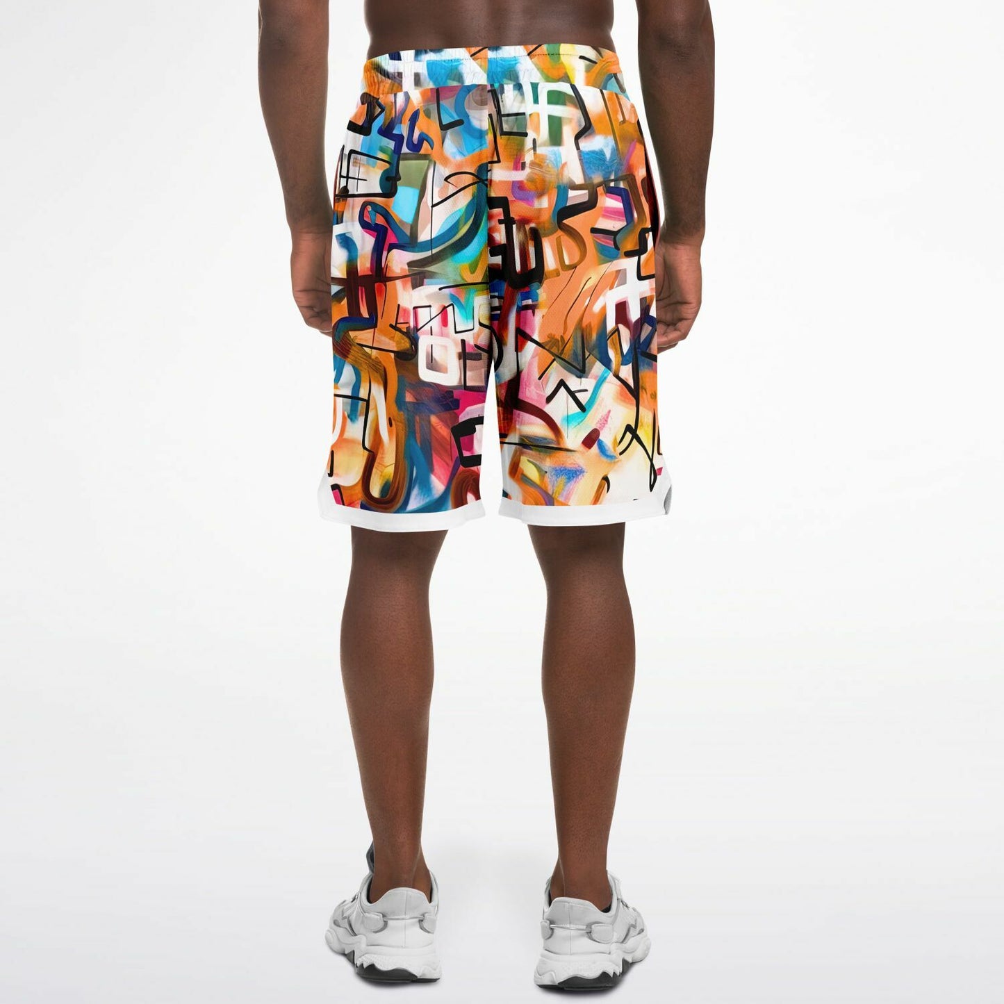 "One Stop" Classic Basketball Shorts - Red