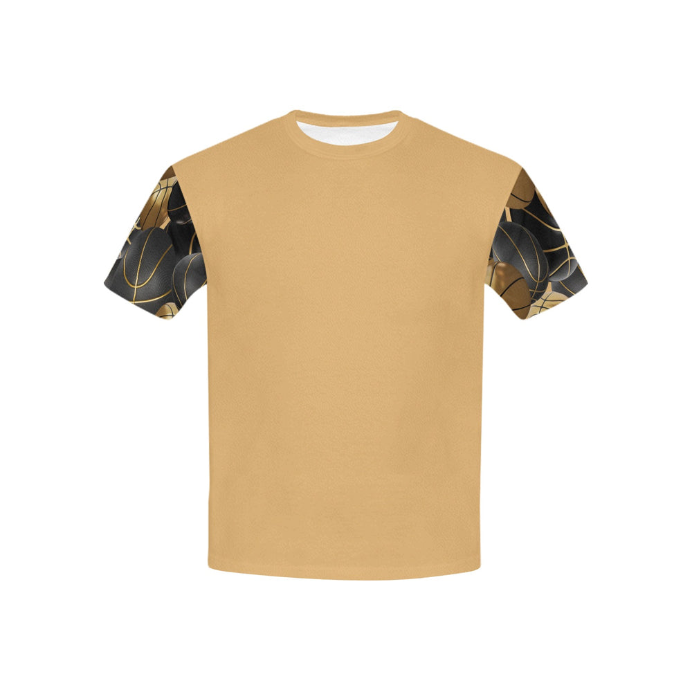 Black Top Youth T-shirt - Gold