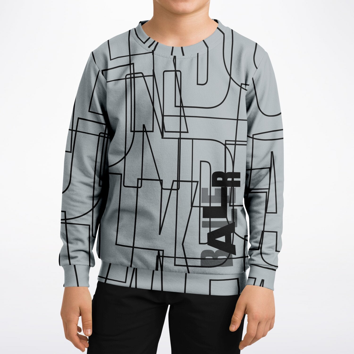 Duntalk "Gridlock" Youth Basketball Sweatshirt – Grey Subliminator