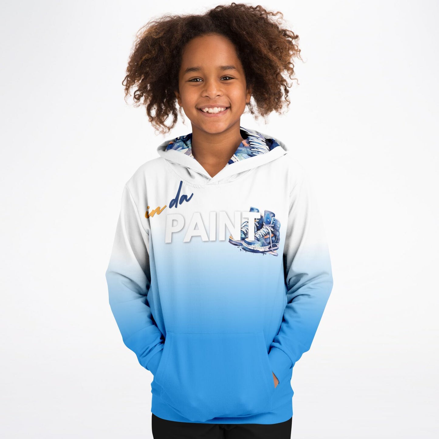 "Fade" Youth Hoodie Blue