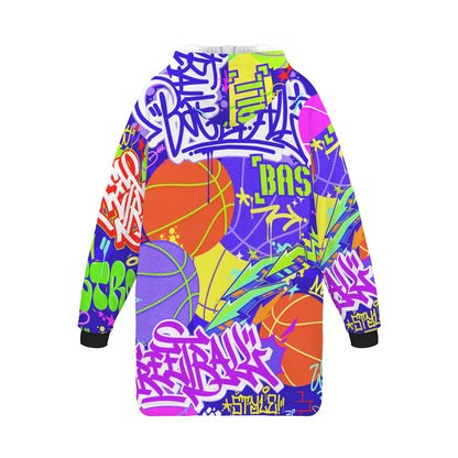 "Hustle" Basketball Hoodie Blanket