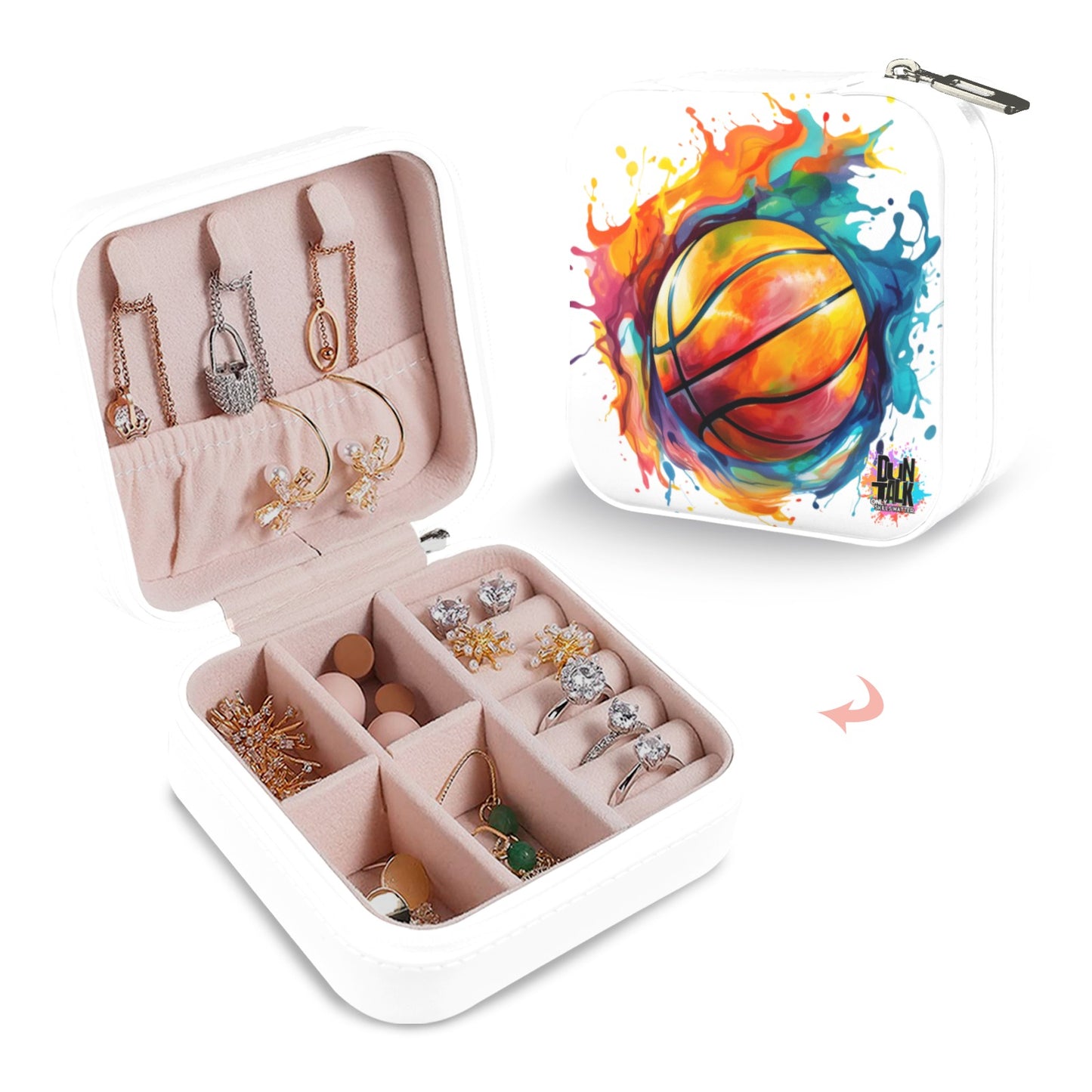 "Paint" Drip Lock Sports Travel Jewelry Box