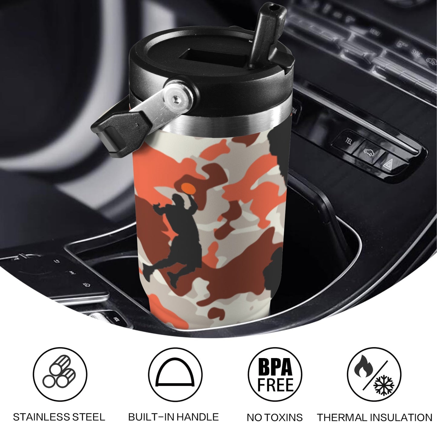 Insulated Water Bottle - Bench Mob Red