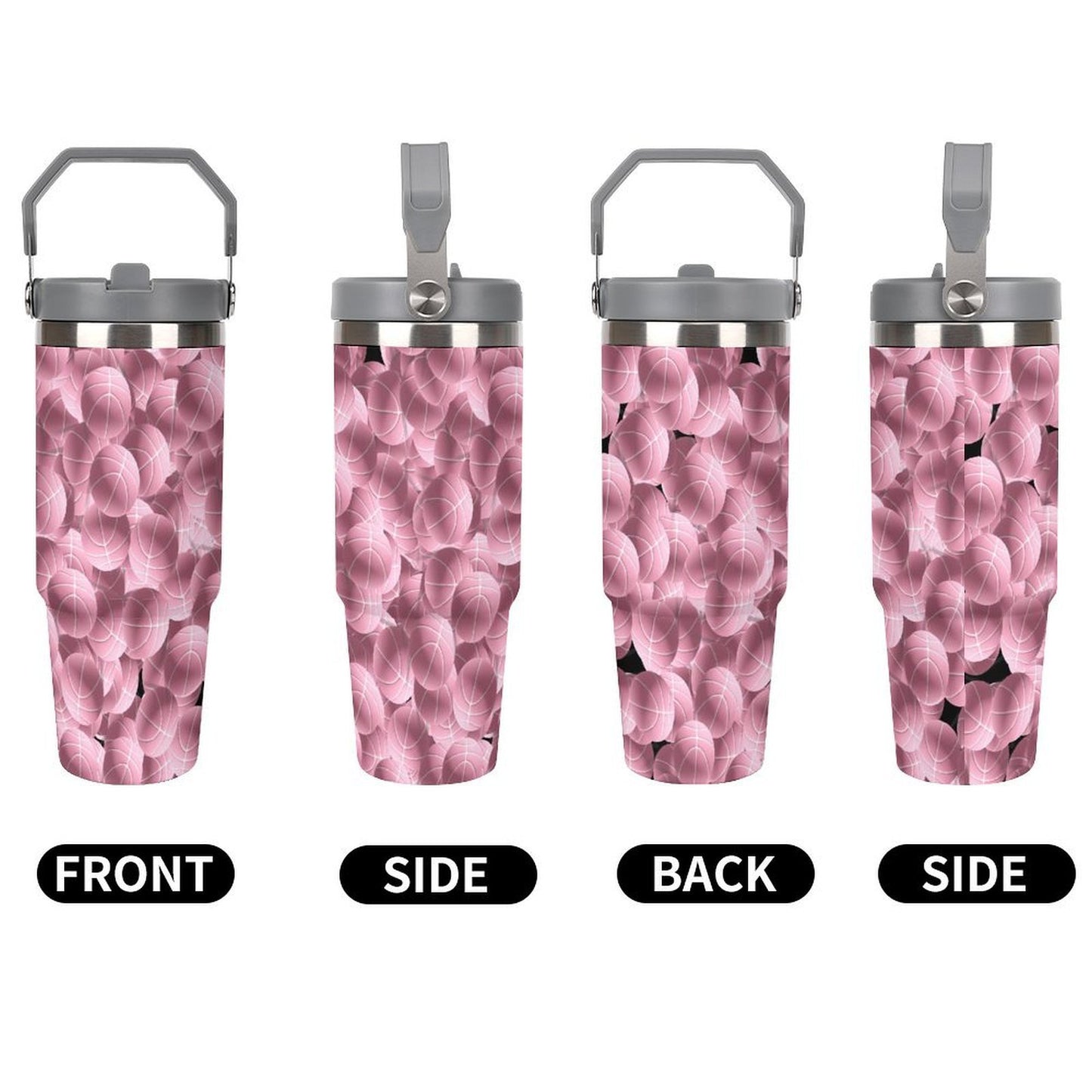 Basketball Tumbler - Pink