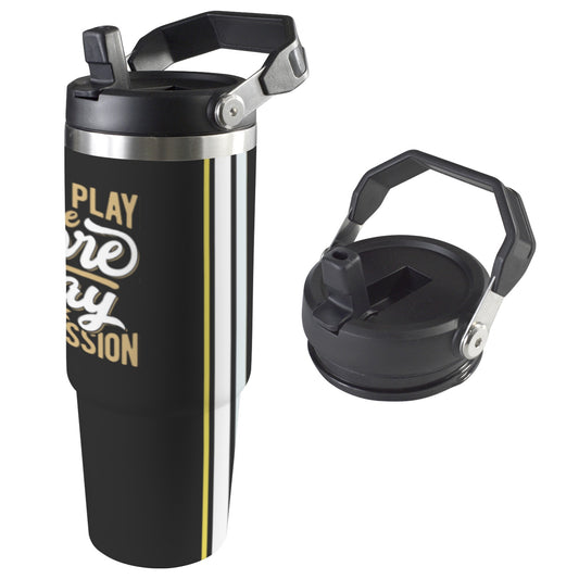 Insulated Water Bottle - Score Black