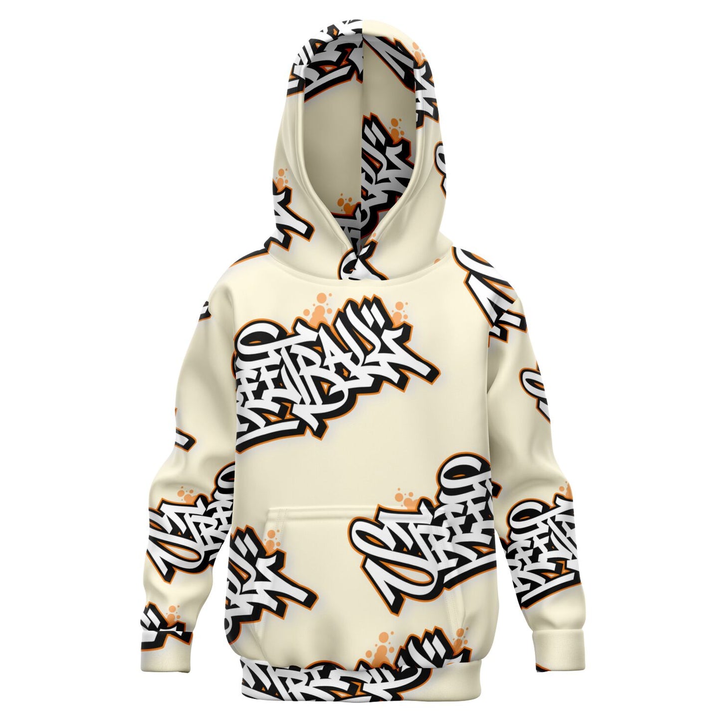 "Streetball" Youth Basketball Hoodie - Cream