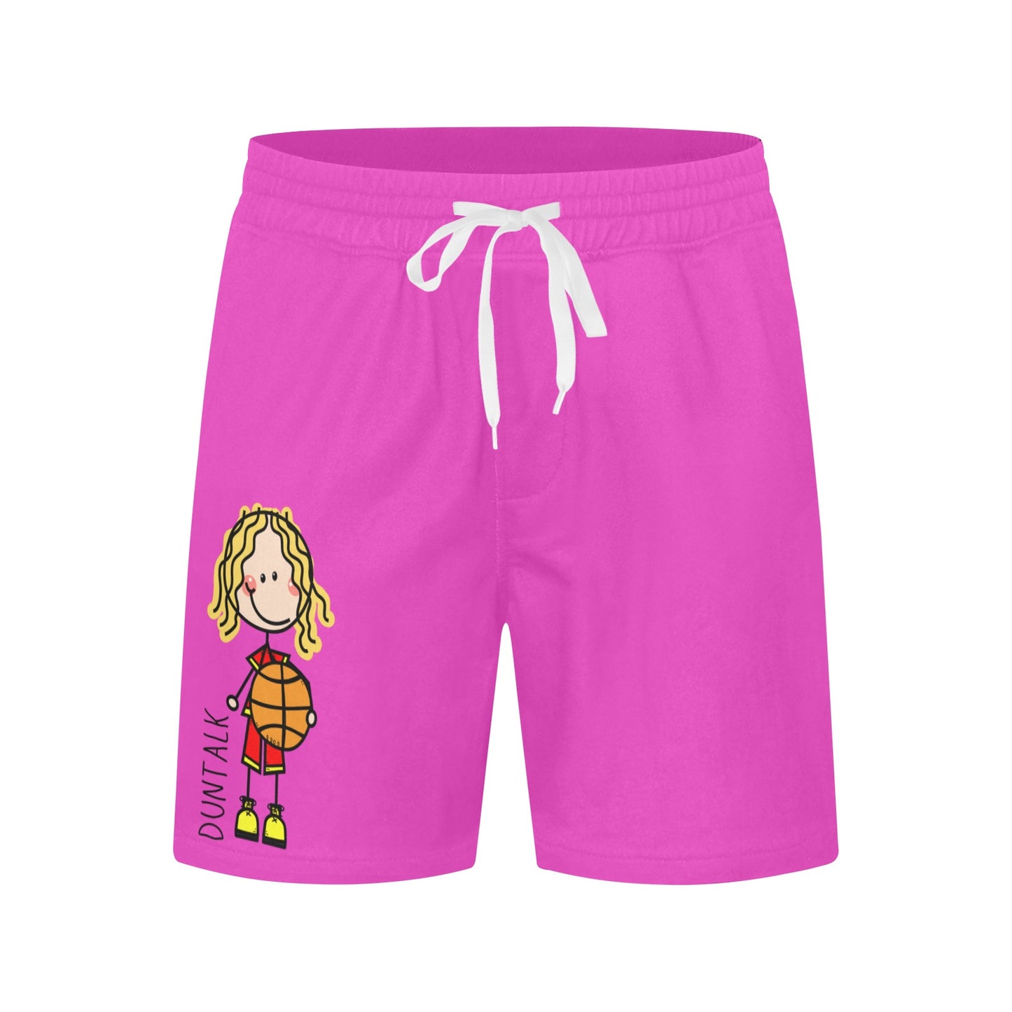 Duntalk "Doodle" Mid-Length Shorts - Pink