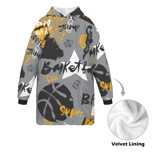 "Recover" Basketball Hoodie Blanket