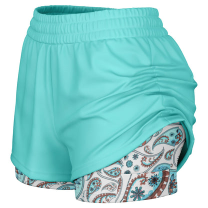 Heat Check Women's 2-in-1 Shorts  Reverse