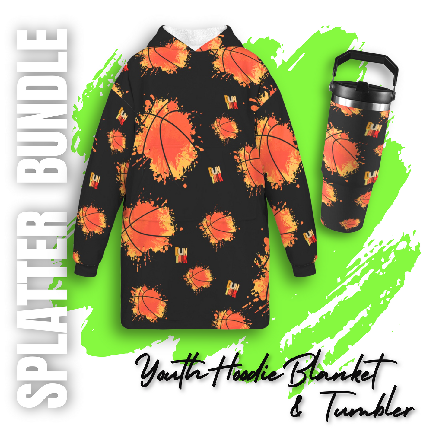 Hoodie Blanket Youth - Splatter