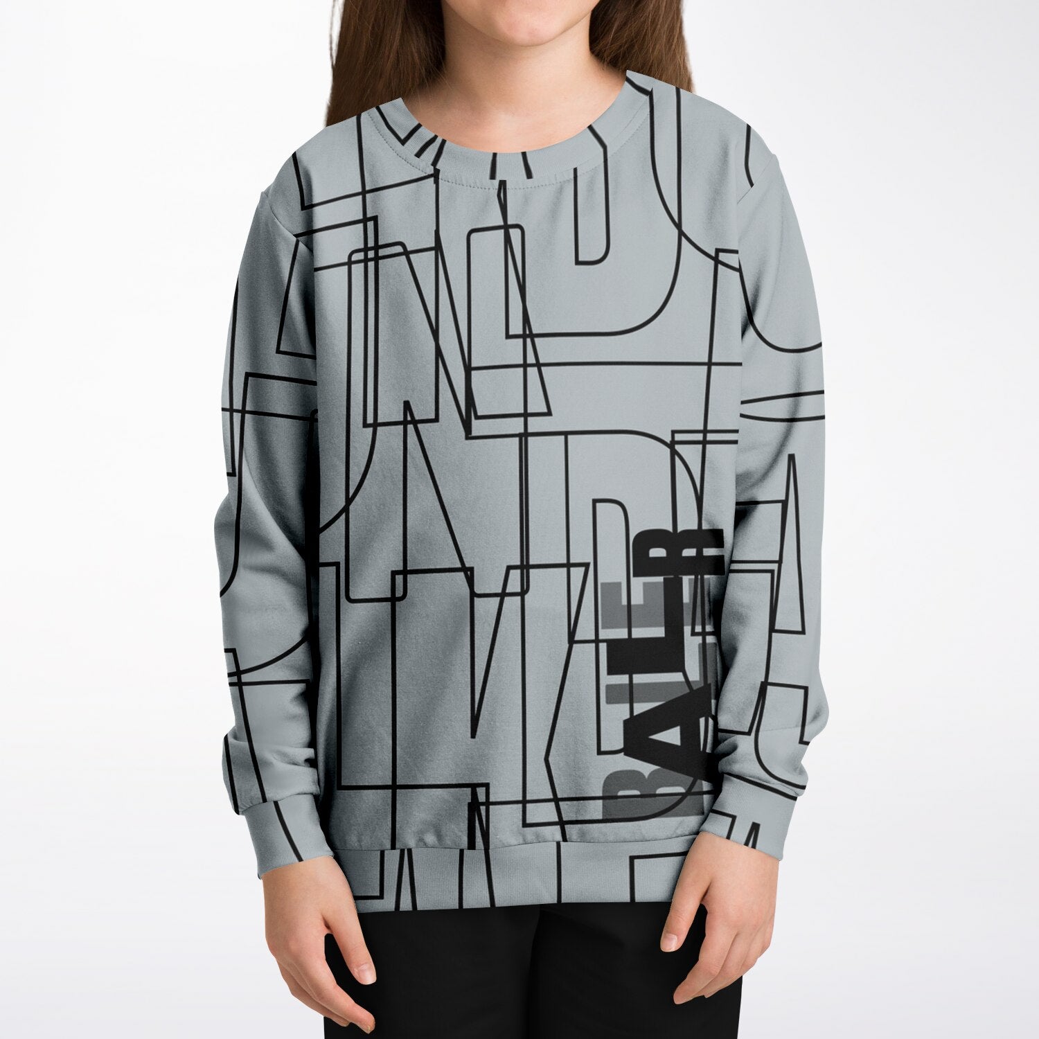 Duntalk "Gridlock" Youth Basketball Sweatshirt – Grey Subliminator