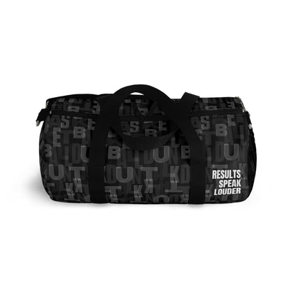 Court Vision Canvas Duffle Bag - Black/White