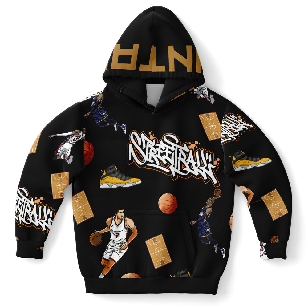 Streetball Youth Basketball Hoodie - Black