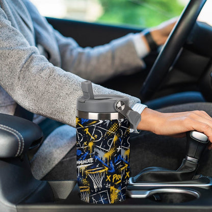Playbook Tumbler - Navy/Yellow