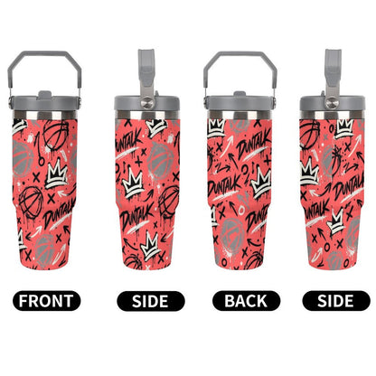 Crown Graffiti Tumbler - Coral