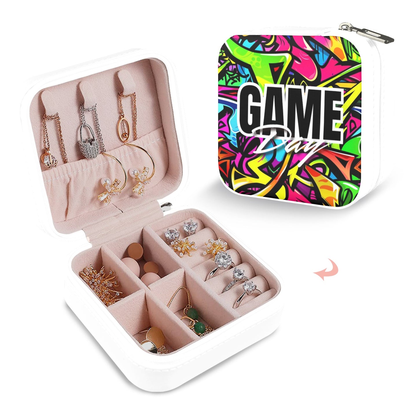 "Paint" Drip Lock Sports Travel Jewelry Box