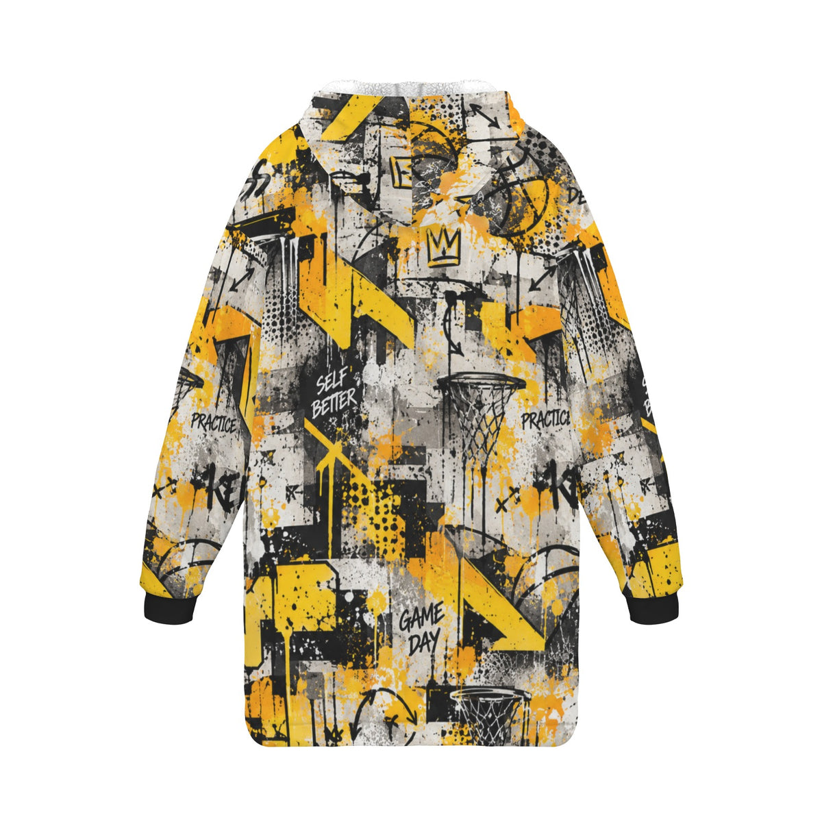 Relentless Blanket Hoodie - Yellow/Grey