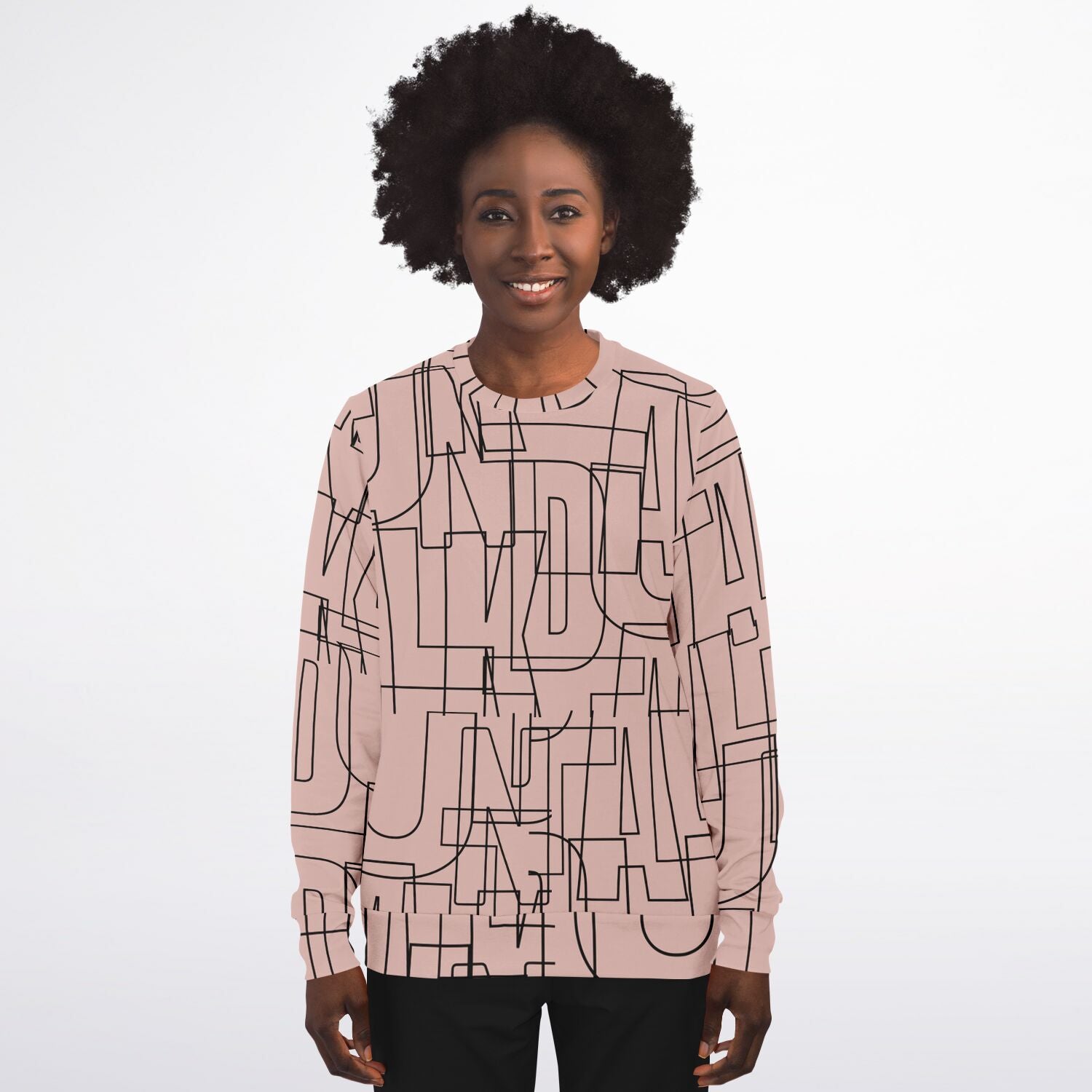 Duntalk "Gridlock" Adult Sweatshirt - Pink Subliminator