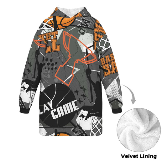 "Crossover" Basketball Hoodie Blanket