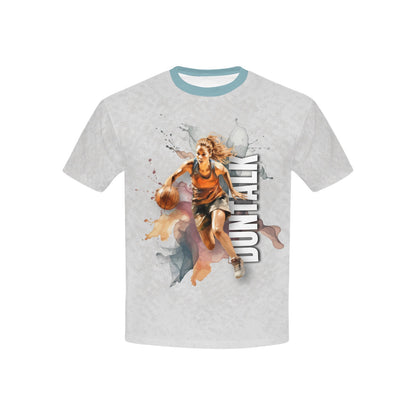 "Paint" Youth Basketball T-shirt - Grey