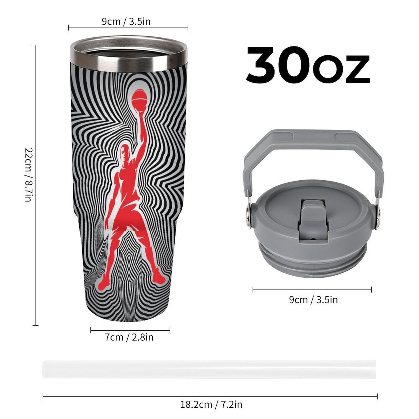 Duntalk Insulated Water Bottle - Hoop Dreams