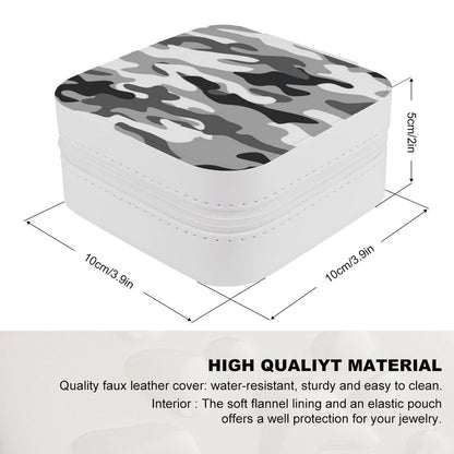 Camo Drip Lock Jewelry Box - Grey