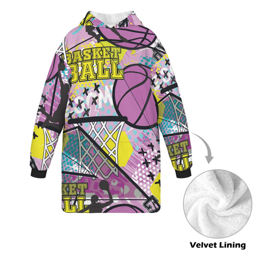 "Overtime" Basketball Hoodie Blanket