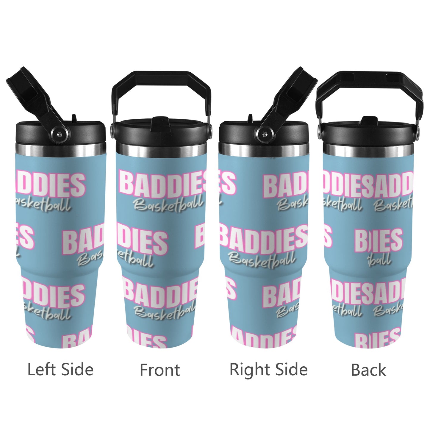 Insulated Water Bottle - Baddies Blue
