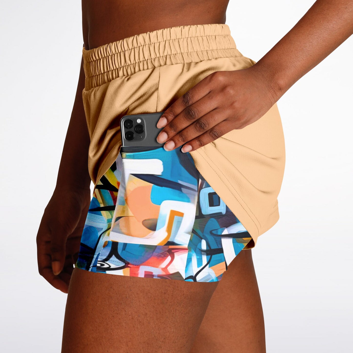 "One Stop" Women's 2-in-1 Shorts - Blue