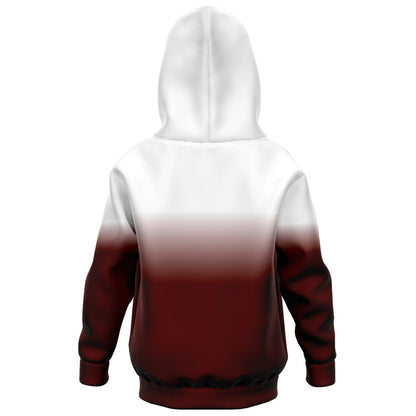"Fade" Youth Hoodie Burgundy
