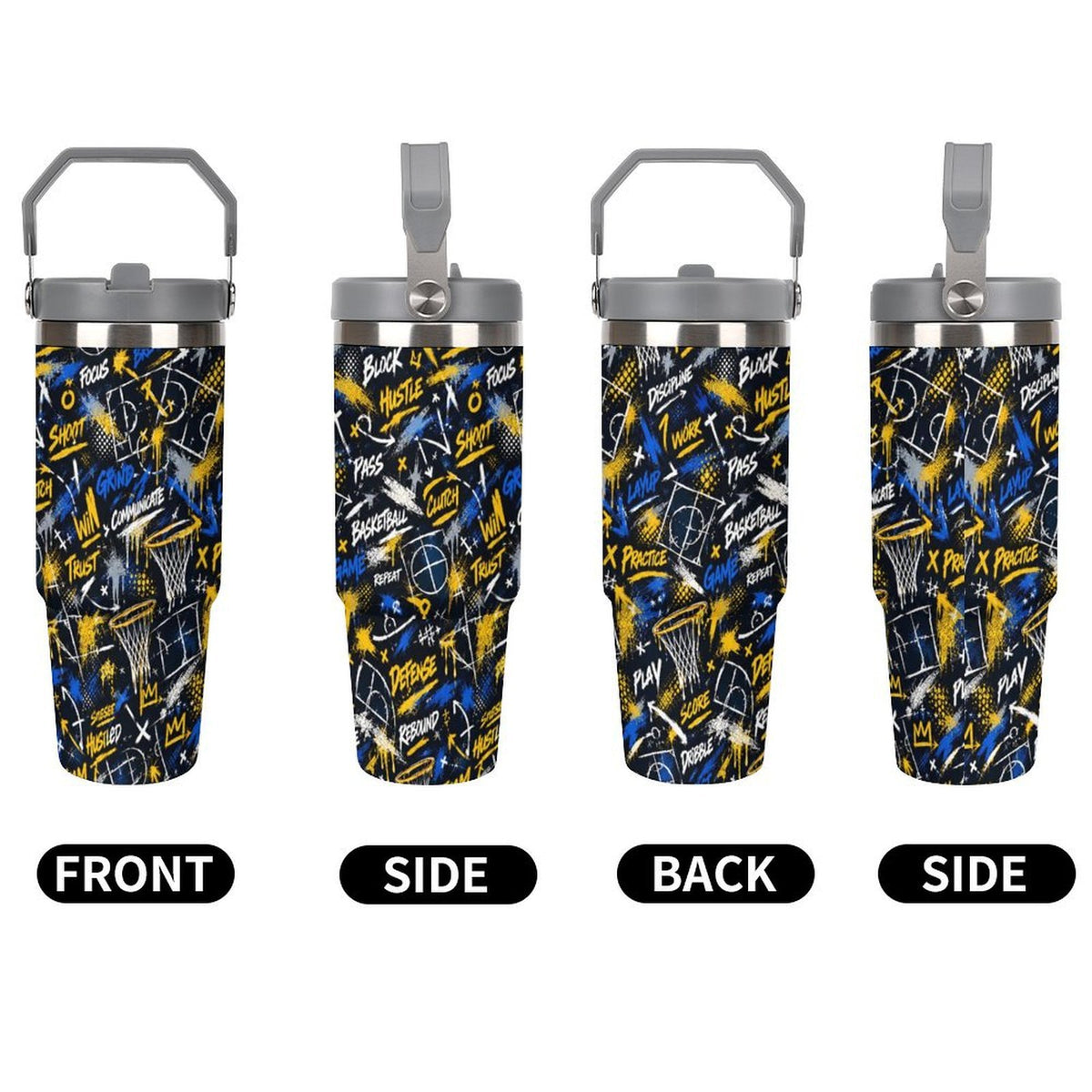 Playbook Tumbler - Navy/Yellow