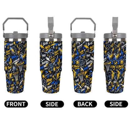 Playbook Tumbler - Navy/Yellow