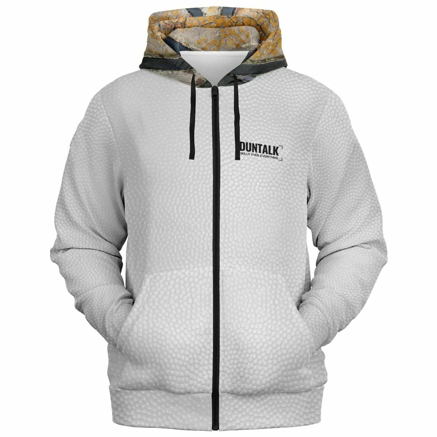 Duntalk "Leather" Basketball Athletic Zip-Up Hoodie Subliminator