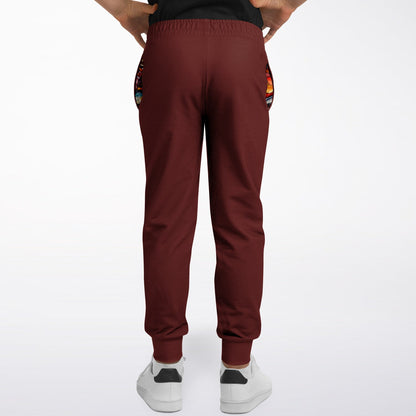"Fade" Youth Joggers Burgundy