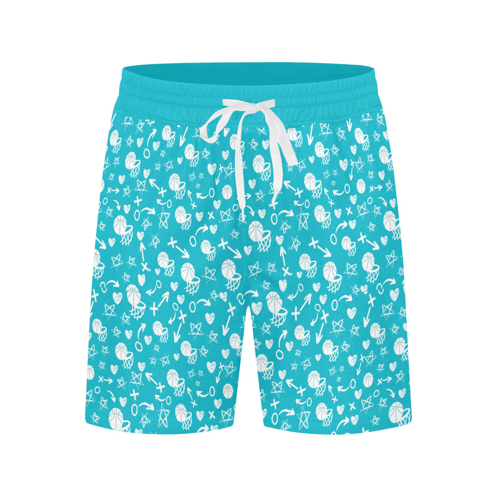 Duntalk "Da Gyal Dem" Mid-Length Shorts Blue e-joyer