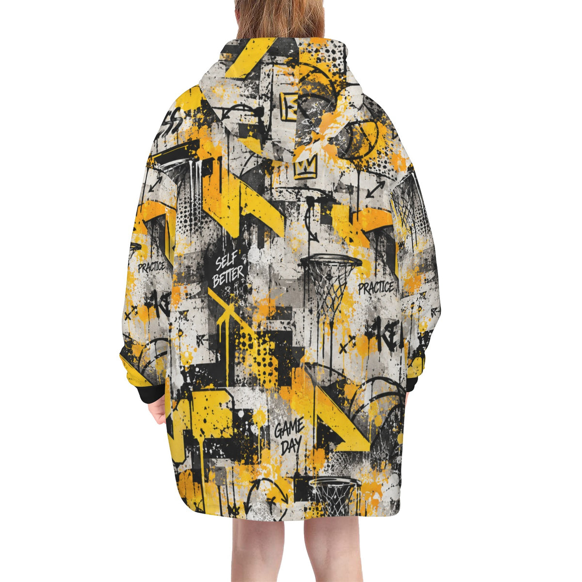 Relentless Blanket Hoodie - Yellow/Grey