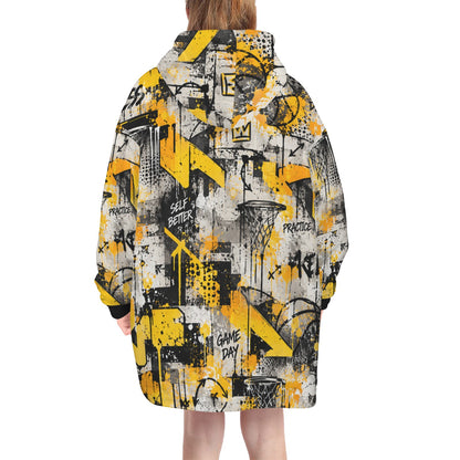 Relentless Blanket Hoodie - Yellow/Grey