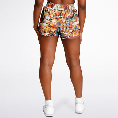 Paint Women's 2-in-1 Shorts Reverse