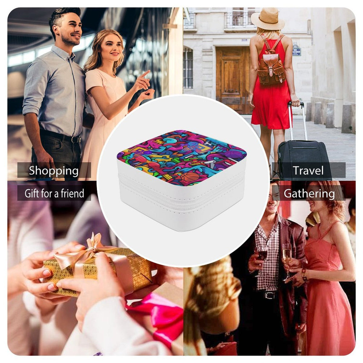 Everywhere Drip Lock Jewelry Box - Bright