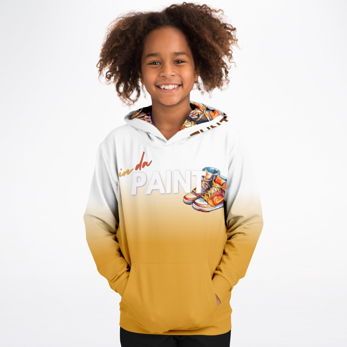 "Fade" Youth Hoodie Orange