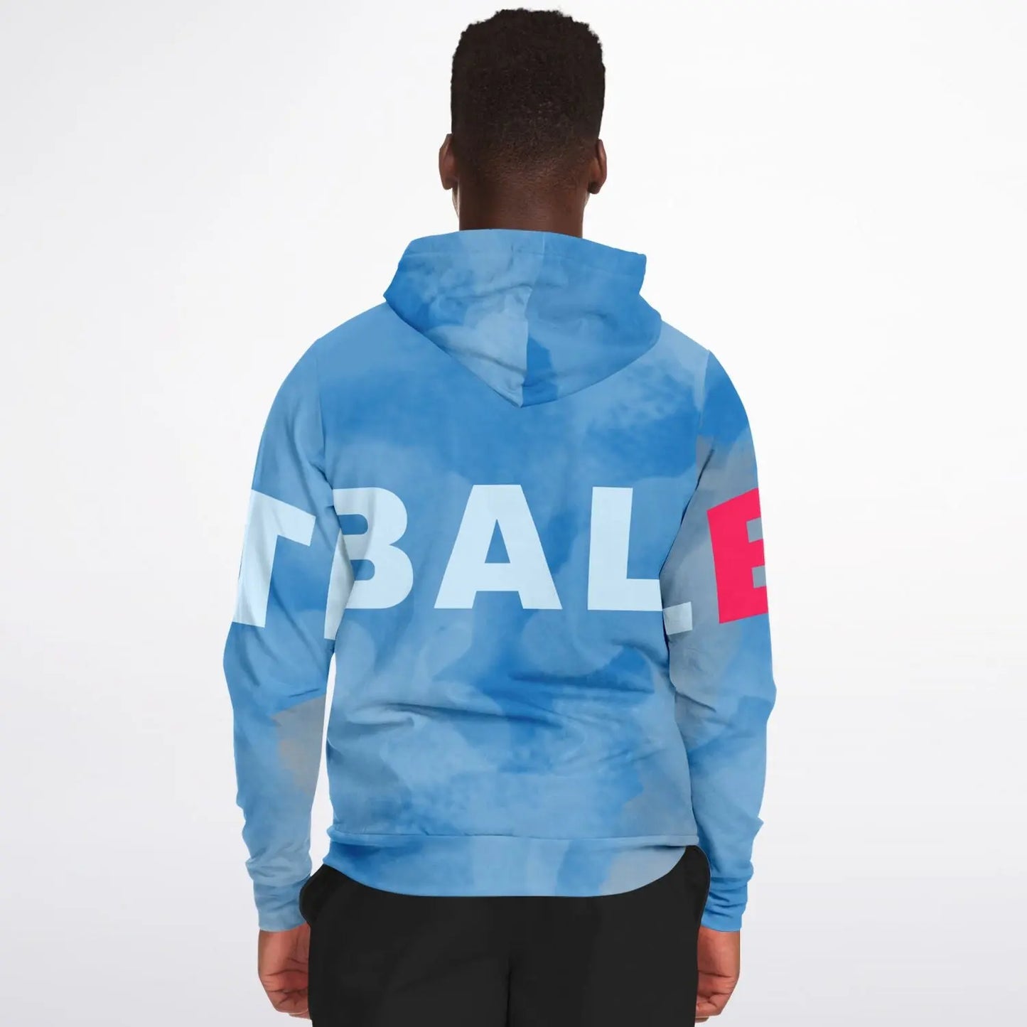 Duntalk "Beyond" Basketball Hoodie Jacket - Stone Washed Blue Subliminator