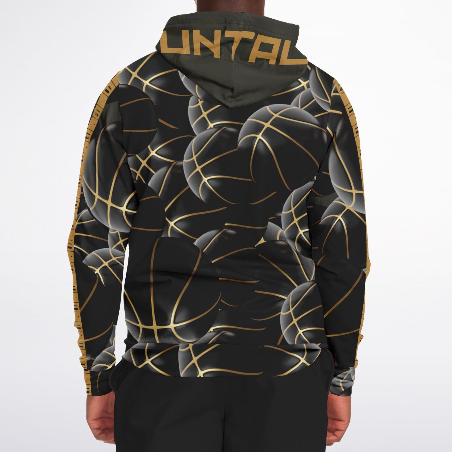 Duntalk "Black Top" Basketball Zip-up Hoodie Subliminator