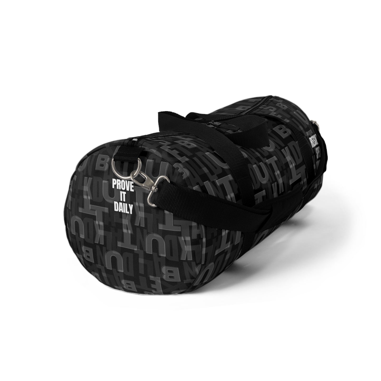 Court Vision Canvas Duffle Bag - Black/White